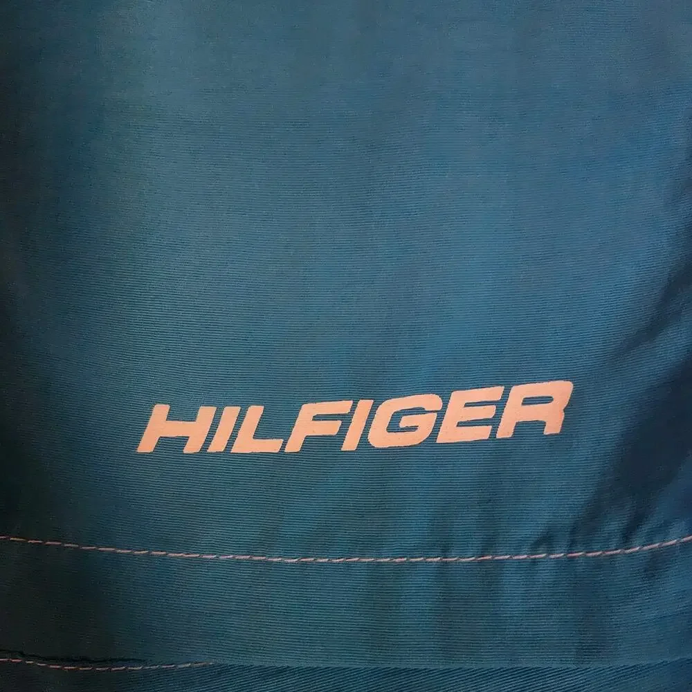 Tommy Hilfiger Swim Trunks Aqua and Bright Green Size Large